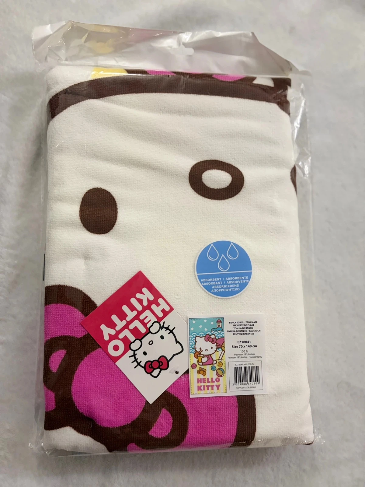 🌸 Serviette de plage Hello Kitty officielle